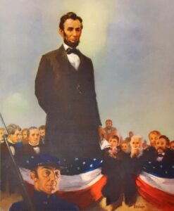 Lincoln delivering the Gettysburg Address